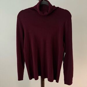 🍷 nwt Chico’s Burgundy Turtleneck Sweater – Size 2 (US L) 🍷